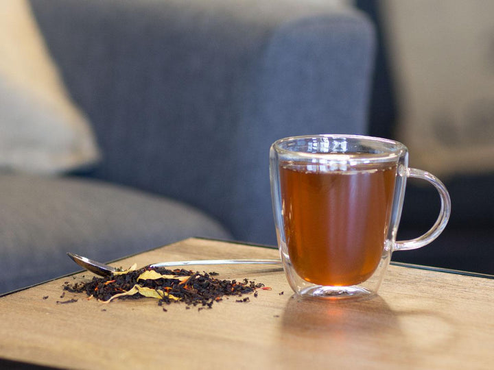 Apricot Sunflower Tea Brewed as Hot Tea from Hackberry Tea