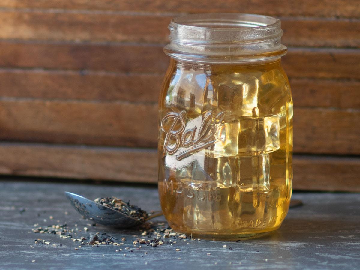 Apple cider chai brewed iced