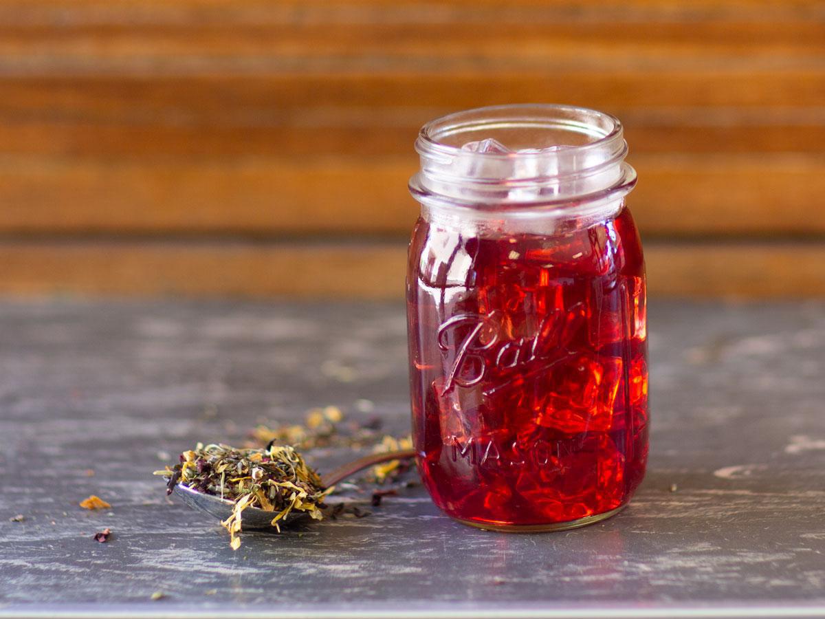 Image of Afternoon Calm Tea Brewed as Iced Tea from Hackberry Tea