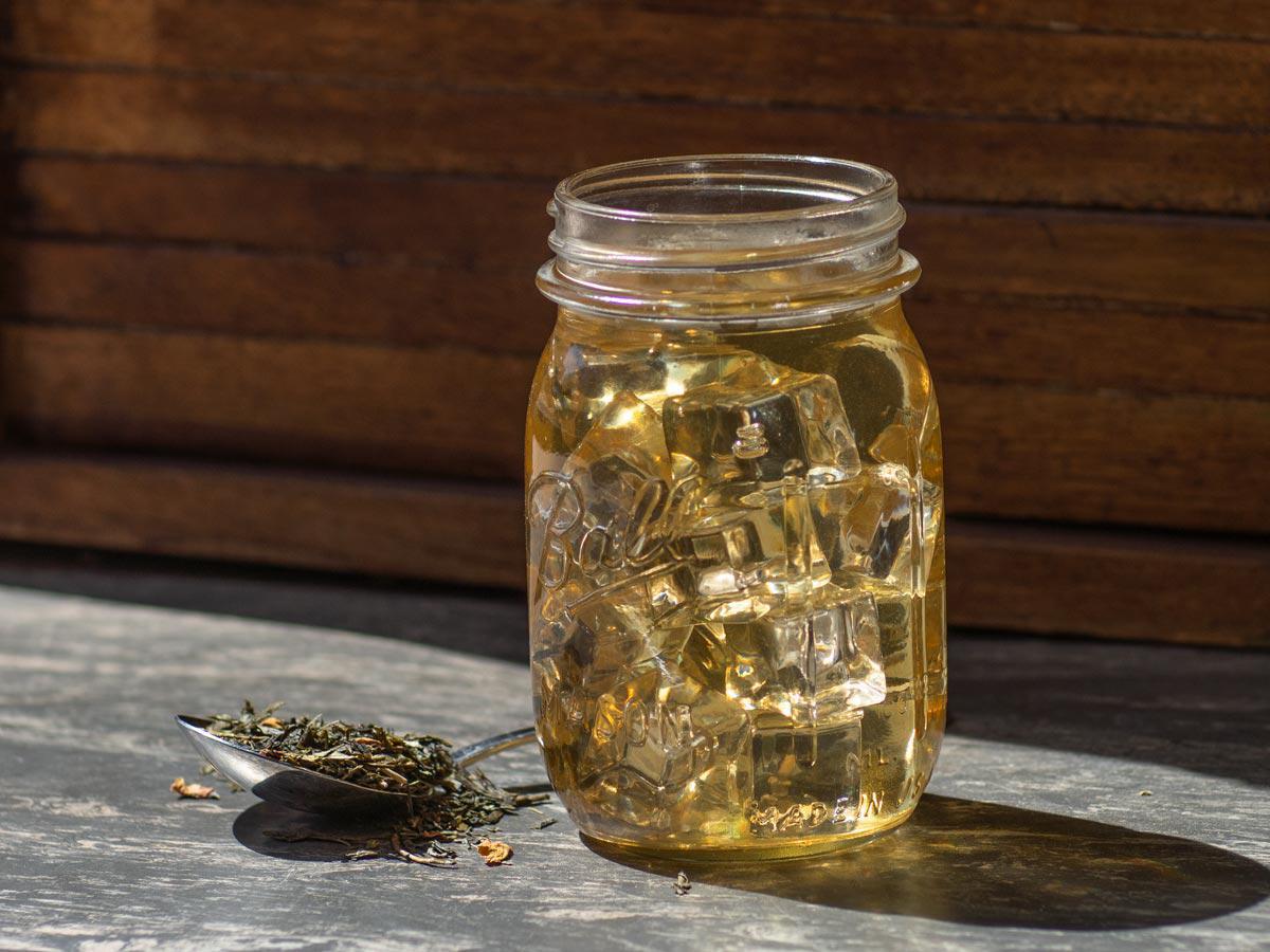 Wild Cherry Green Tea Brewed Iced Tea from Hackberry Tea