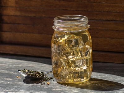 Wild Cherry Green Tea Brewed Iced Tea from Hackberry Tea