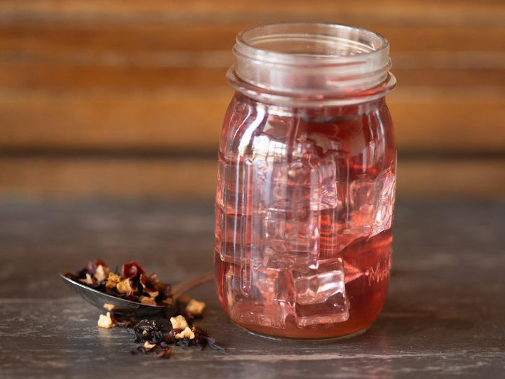 Hibiscus Limeade Tea brewed iced