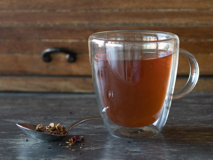 Orange Almond Spice Rooibos Brewed Hot- Hackberry Tea