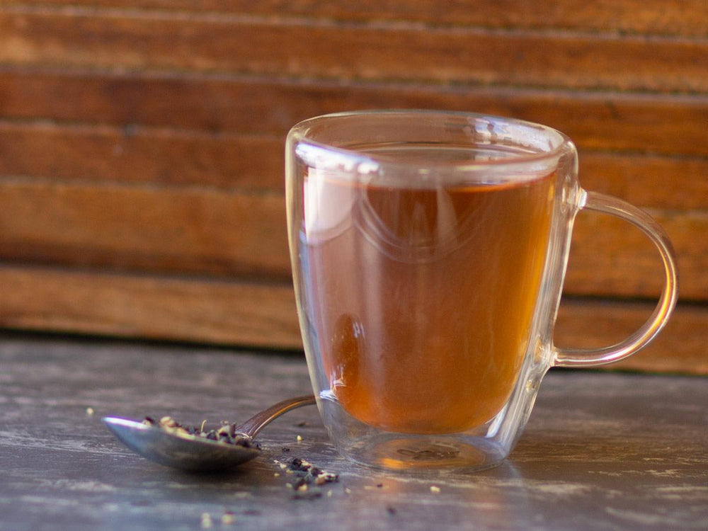Warm Vanilla Chai Tea Brewed as Hot Tea from Hackberry Tea