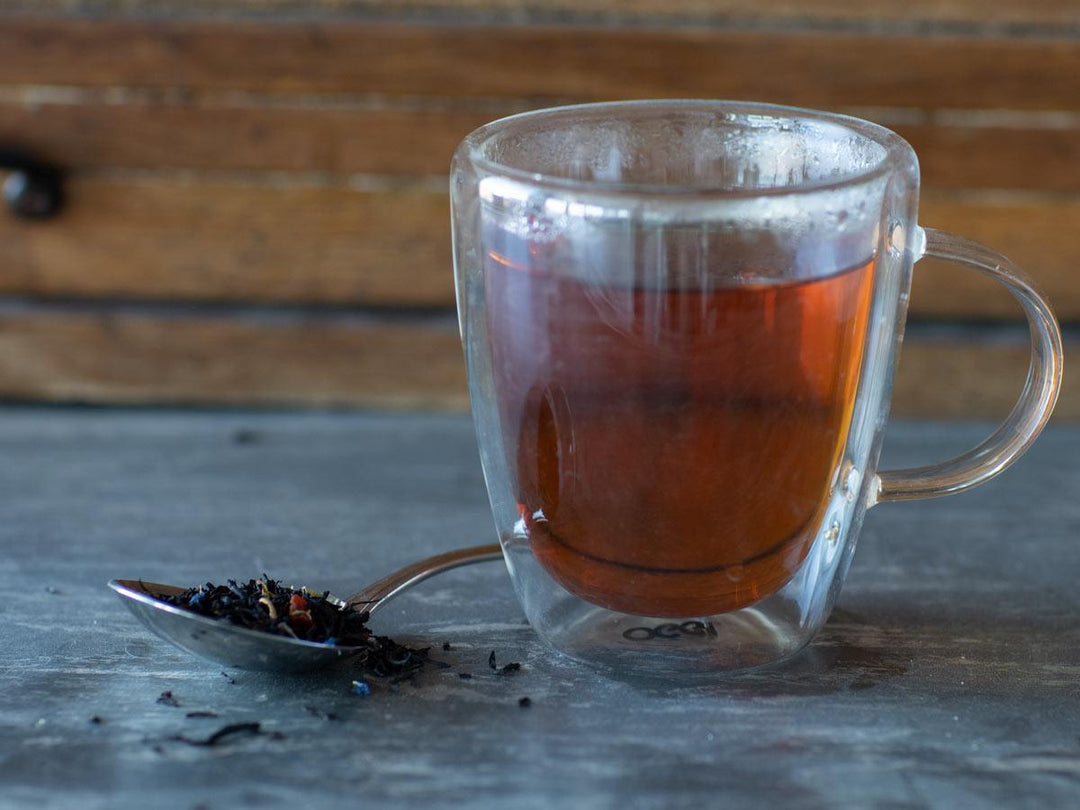 Bourbon Cream Black brewed hot - Hackberry Tea