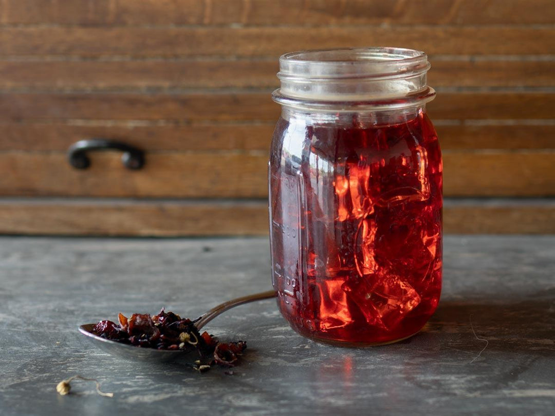 Blueberry Breeze brewed iced - Hackberry Tea