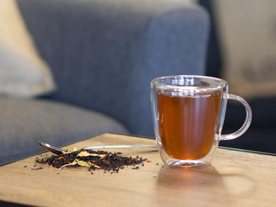 Apricot Sunflower Tea Brewed as Hot Tea from Hackberry Tea