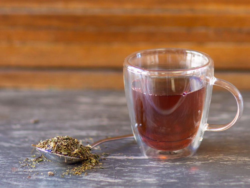 Evening Peace & Quiet Tea Brewed as Hot Tea from Hackberry Tea