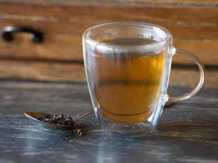 Love Potion #9 brewed hot - Hackberry Tea