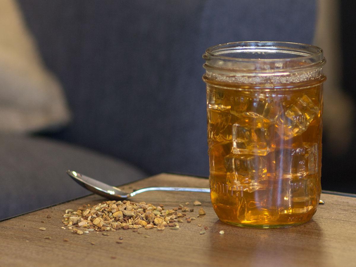 Vanilla Cinnamon Spice Tea Brewed as Iced Tea from Hackberry Tea