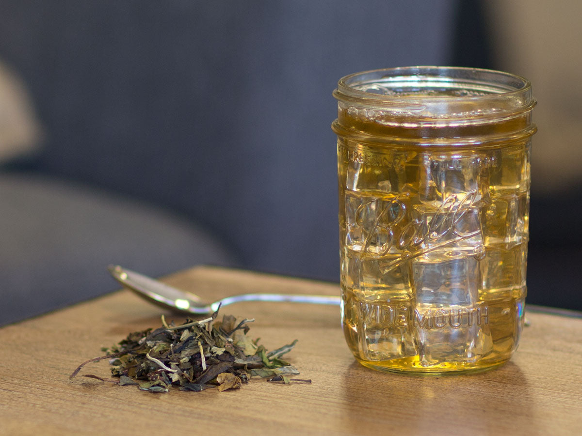 White Coconut Creme Tea Brewed Iced Tea from Hackberry Tea