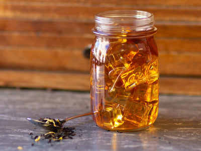 Image of Citrus Fresh Oolong Tea Brewed as Iced Tea from Hackberry Tea