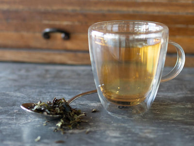 Blueberry White brewed hot - Hackberry Tea