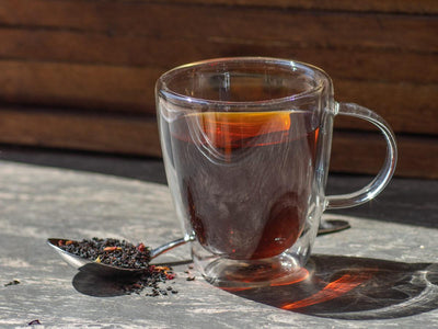 Image of Cherry Black Tea Brewed as Hot Tea from Hackberry Tea