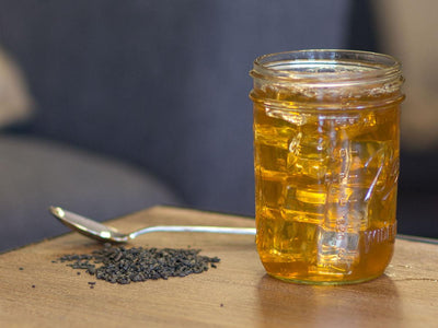 Gunpowder Organic Tea Brewed as Iced Tea from Hackberry Tea