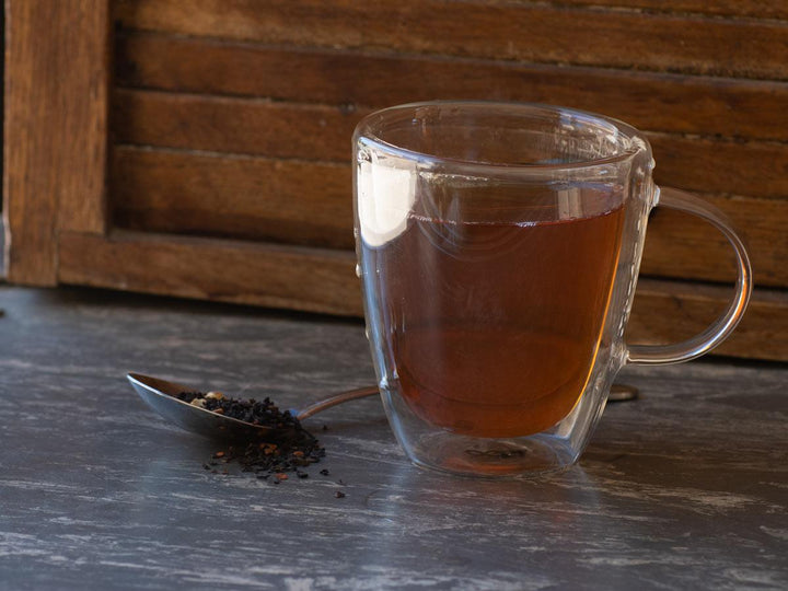 Sugar Pecan Tea Brewed as Hot Tea from Hackberry Tea