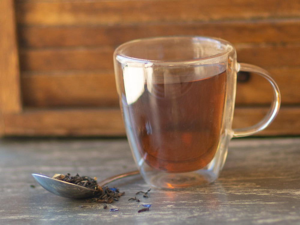 Image of Chocolate Orange Pu-Erh Tea Brewed as Hot Tea from Hackberry Tea