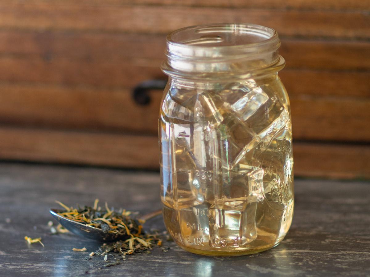 Image of Get Well Now Green Tea Brewed as Iced Tea from Hackberry Tea