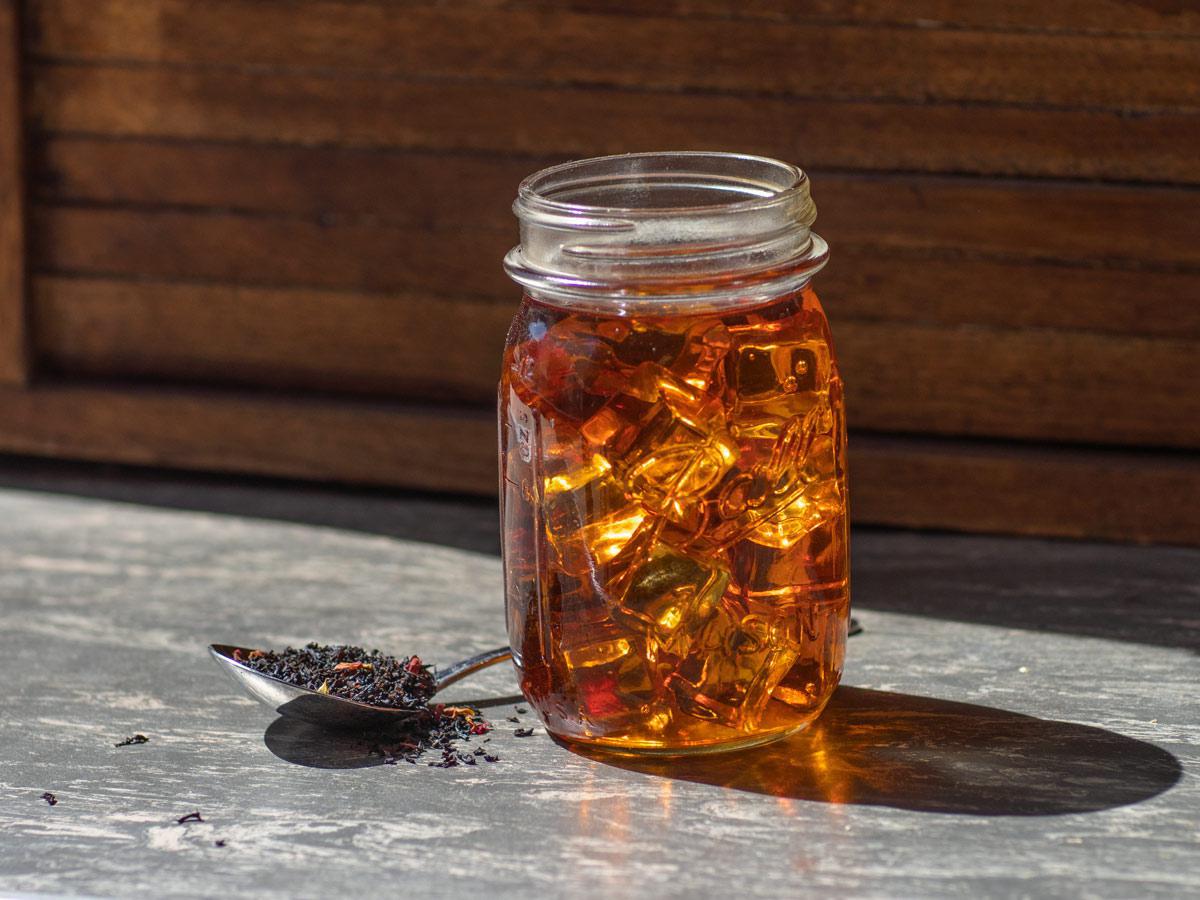 Image of Cherry Black Tea Brewed as Iced Tea from Hackberry Tea