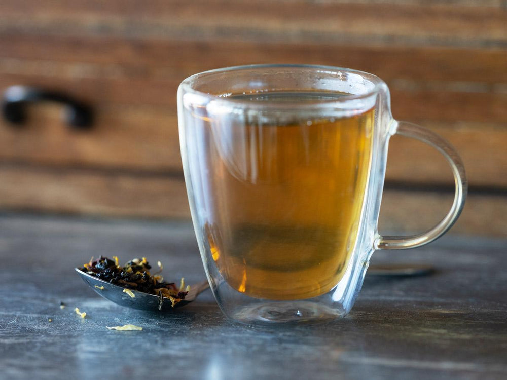 Creme Brulee Spice Green brewed hot - Hackberry Tea