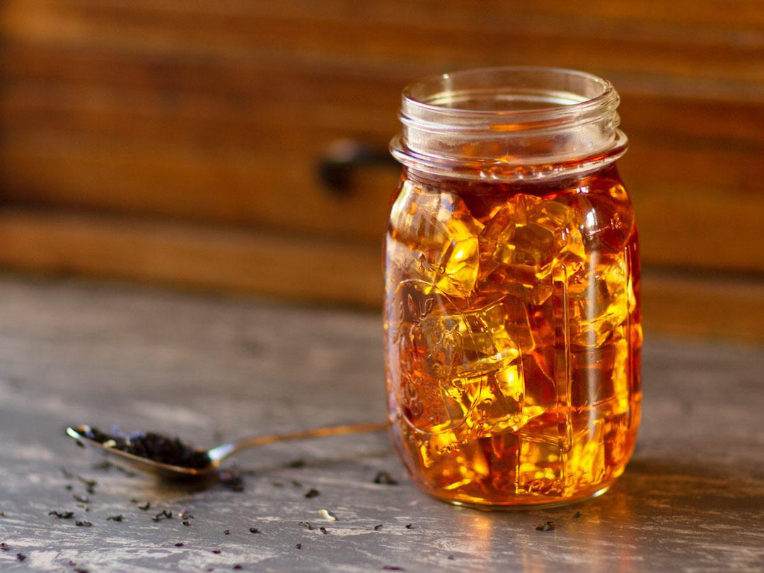 Vanilla Earl Grey Tea Brewed as Iced Tea from Hackberry Tea